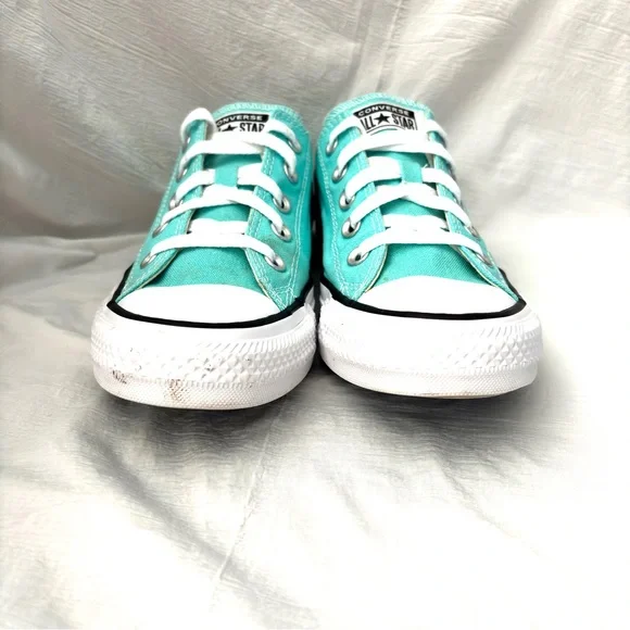 Converse All ⭐️ Star Unisex W6/M4 Chuck Taylor Aqua Canvas Low Top Sneakers - Picture 7 of 14